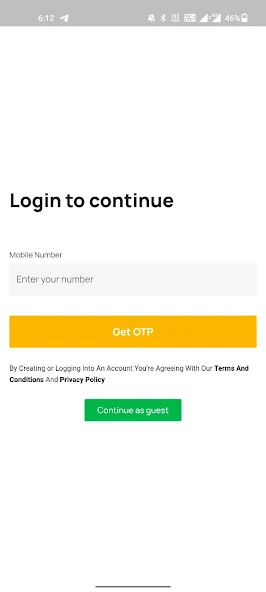 Login Screen